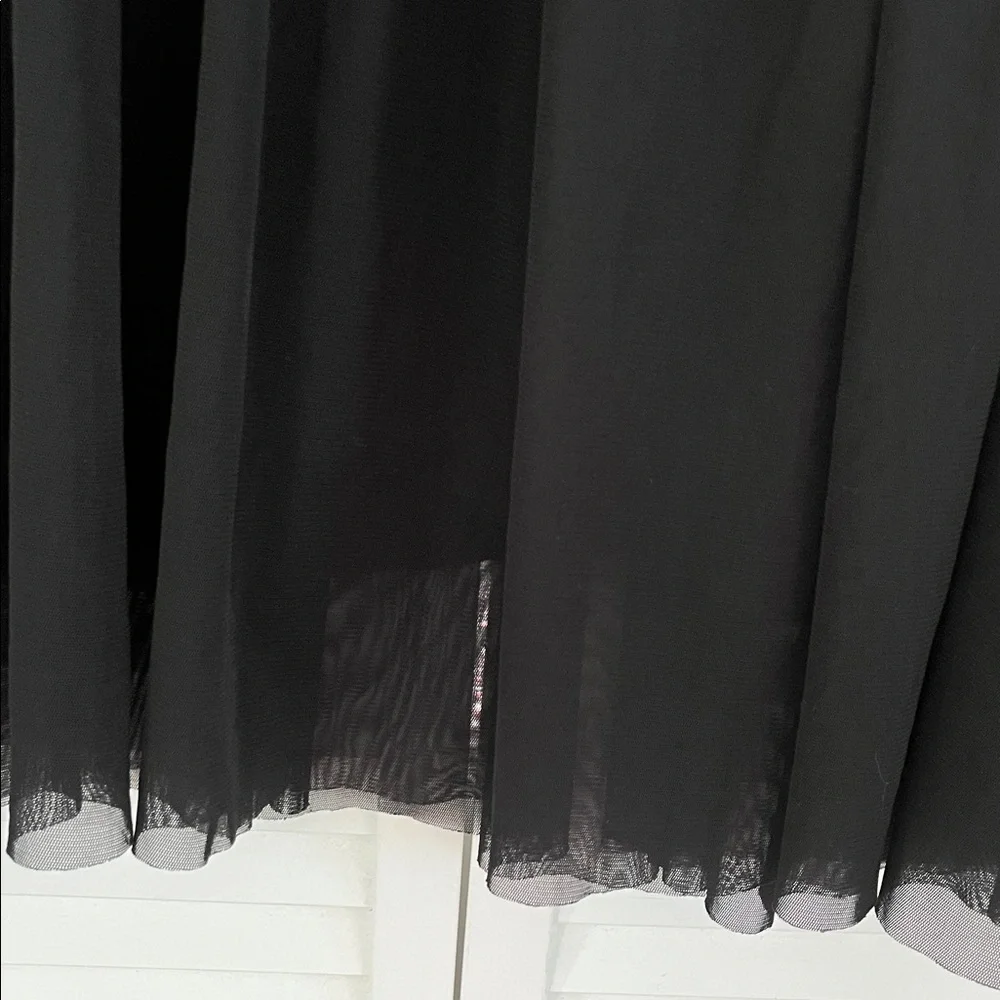 Comfy USA Elastic Waist Sz Small Skirt Sheer Overlay Whimsygoth